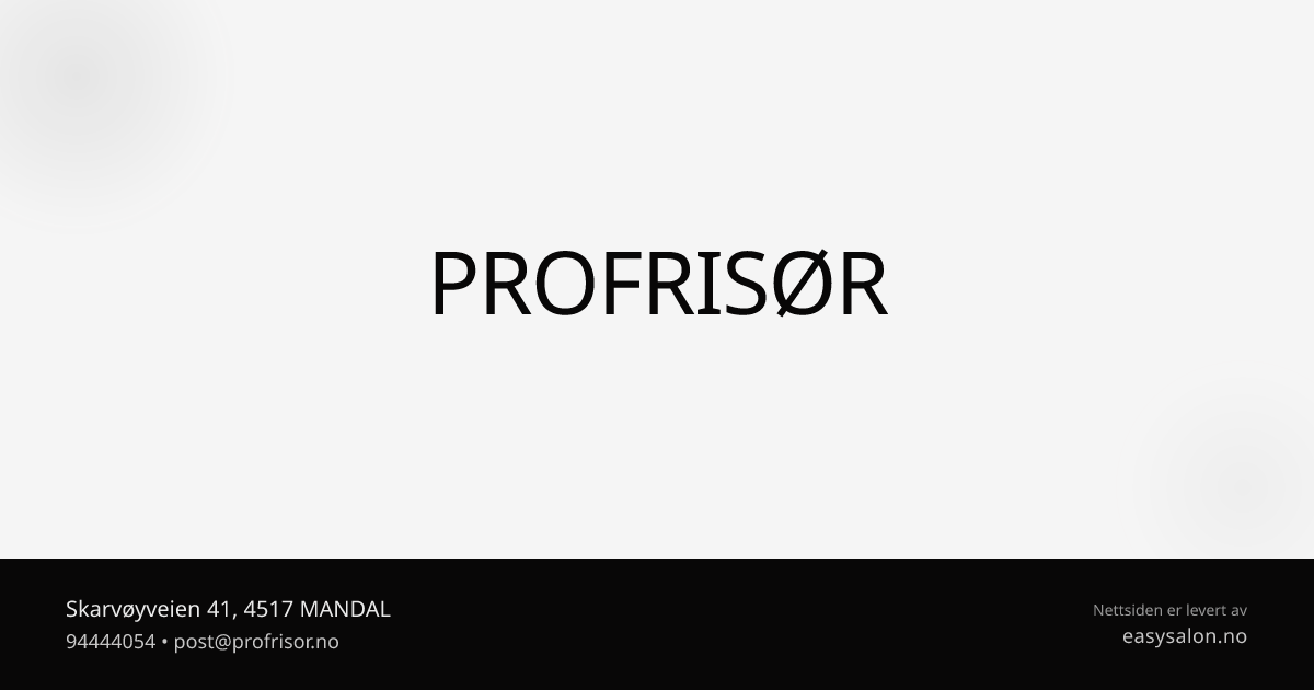 Preview image published by profrisor.no